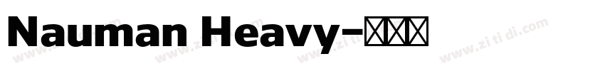 Nauman Heavy字体转换